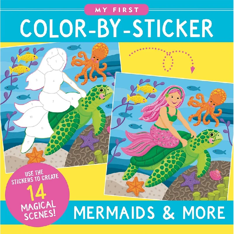 Peter Pauper Press : My First Color-by-Sticker - Mermaids & More