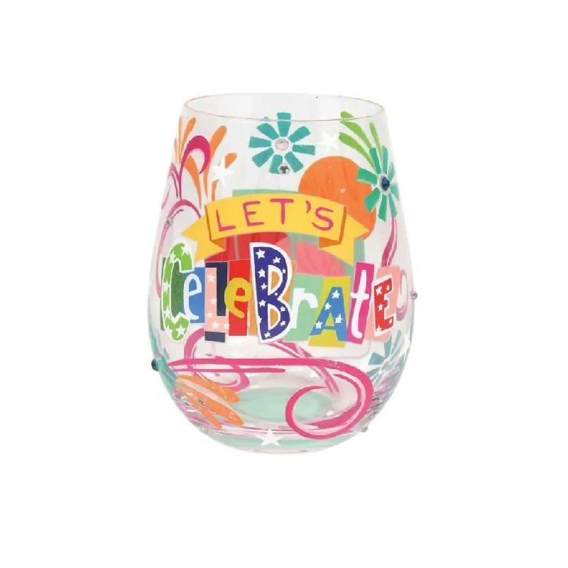 Lolita : Let's Celebrate Stemless Wine Glass