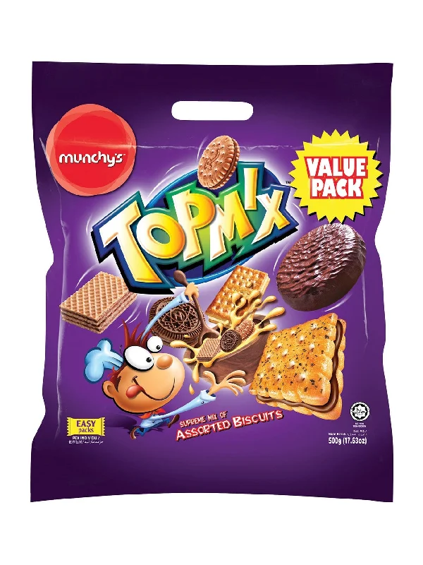 MUNCHYS TOPMIX ASSORTED BISCUITS 500G