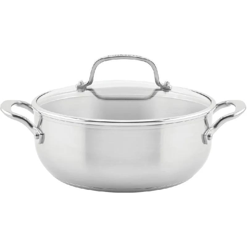 KitchenAid 4qt 3-Ply Base Stainless Steel Casserole with Lid 71011