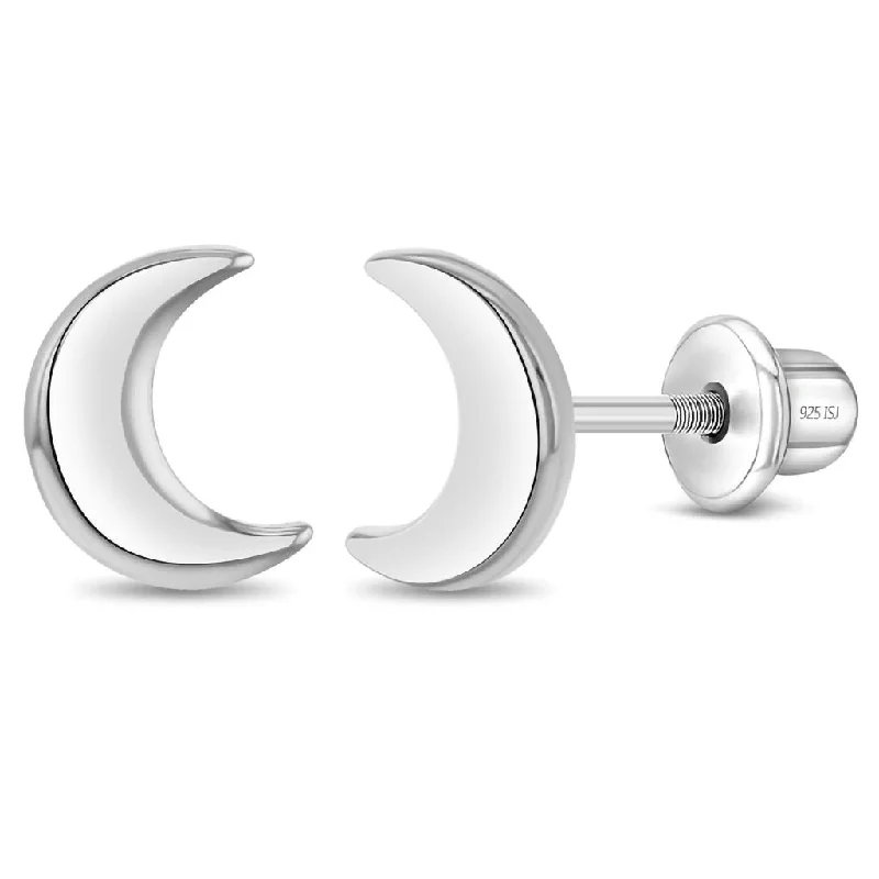 In Season Jewelry : Classic Crescent Moon Girl Earrings