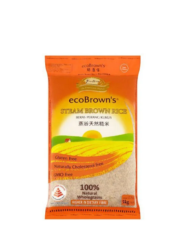 ECOBROWNS STEAM BROWN RICE 2KG