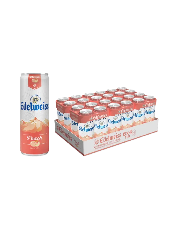 EDELWEISS PEACH 24X320ML