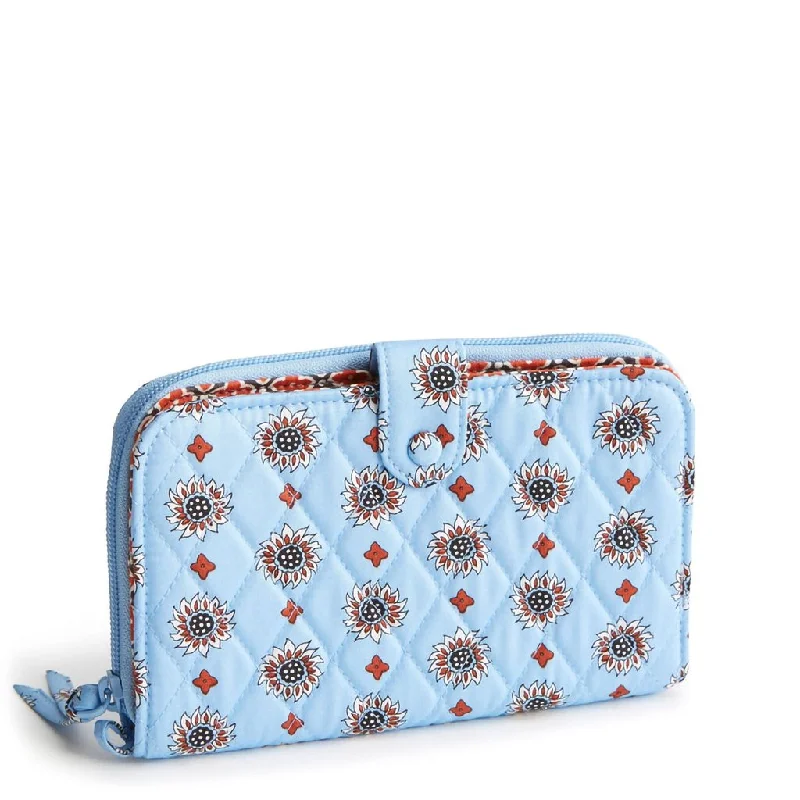 Vera Bradley : Large Tab Wallet - Marrakesh Geos in Cotton Gabardine