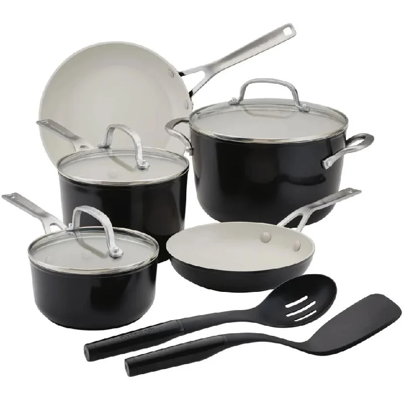 KitchenAid 10-Piece Ceramic Forged Aluminum Cookware Set 12517-T