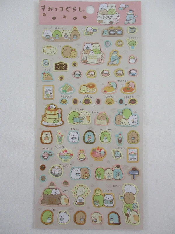 Cute Kawaii San-X Sumikko Gurashi Coffee Sticker Sheet 2015 - A - for Planner Journal Scrapbook Craft