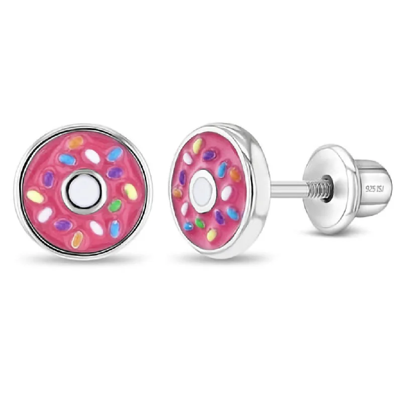 In Season Jewelry : Frosted with Sprinkles Donut Girl Earrings