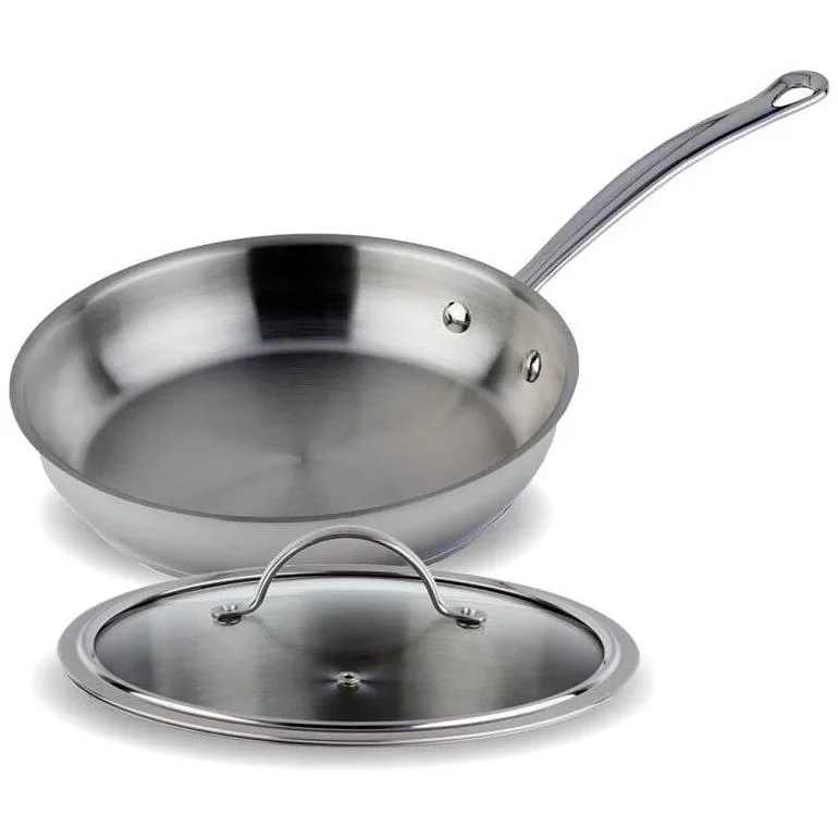 Meyer Nouvelle Stainless Steel Saute Pan with Tempered Glass Lid - 2.2L 8508-24-22