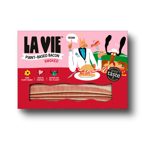 La Vie Pre-Cooked Vegan Streaky Bacon Rashers 300g