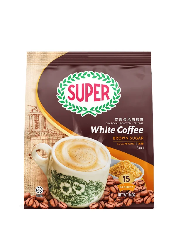 SUPER WHITE COFFEE BROWN SUGAR 15X33G