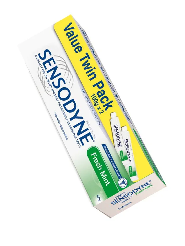 SENSODYNE FRESH MINT VALUE PACK 2X100G