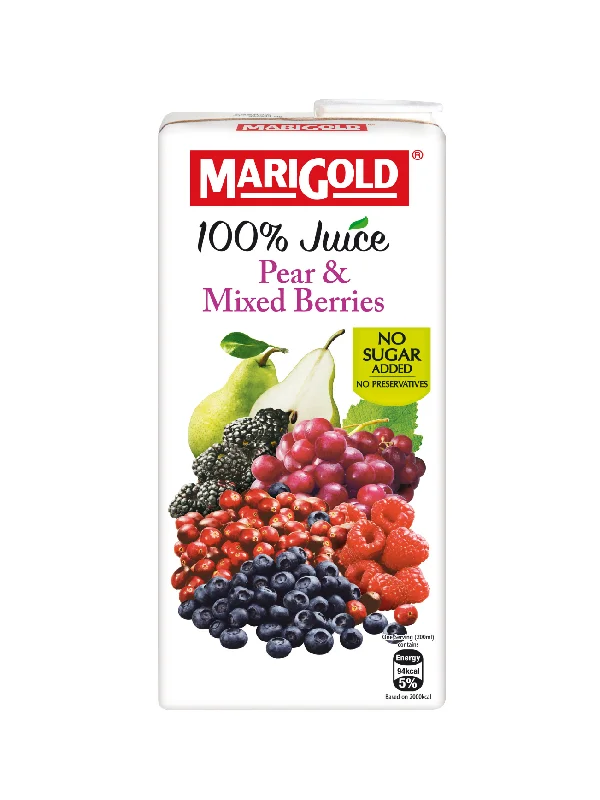 MARIGOLD 100% JUICE PEAR & MIXED BERRIES 1L