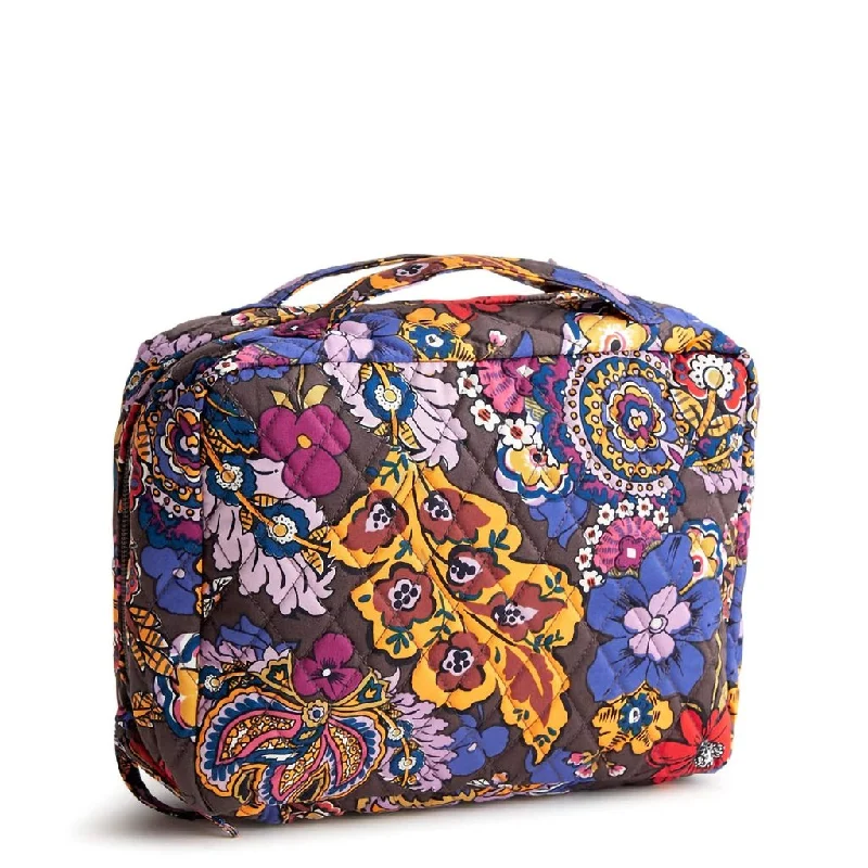 Vera Bradley : Hanging Travel Organizer - Colorful Bouquet in Cotton Gabardine