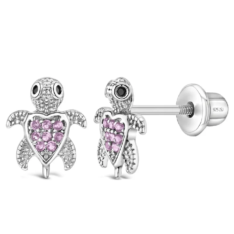 In Season Jewelry : Adorable Turtle Girl Earrings