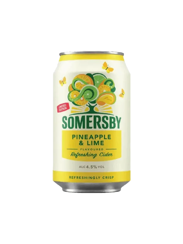 SOMERSBY PINEAPPLE & LIME CAN 320ML