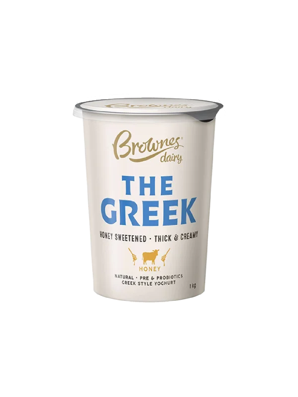 BROWNES GREEK YOGURTS W HONEY 1KG