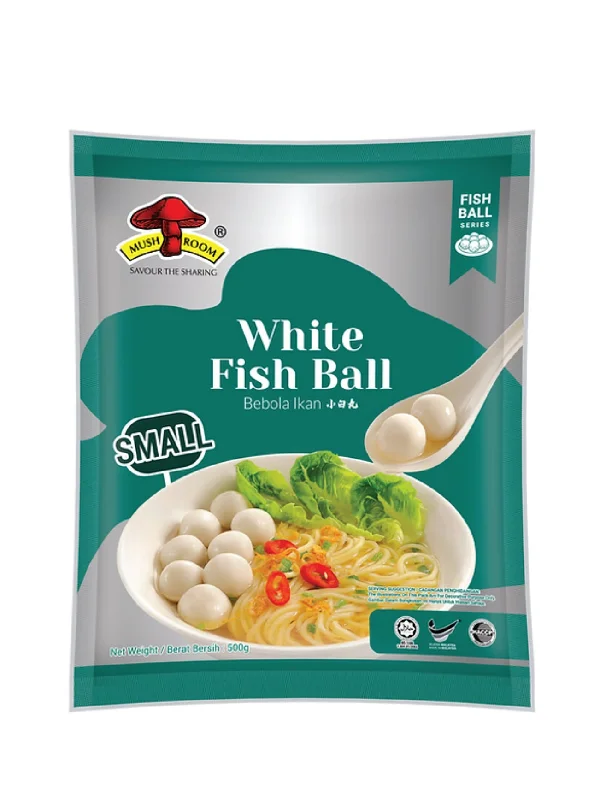 MUSHROOM SMALL WHITE FISH BALL 500G