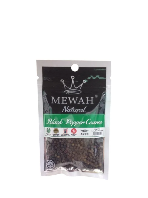 MEWAH NATURAL BLACK PEPPER COARSE 50G