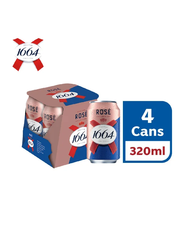 KRONENBOURG 1664 ROSE CAN 4X320ML