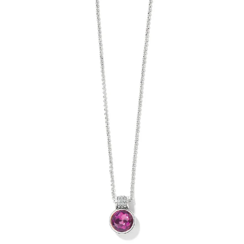 Brighton : Meridian Aurora Crystal Petite Necklace - Amethyst