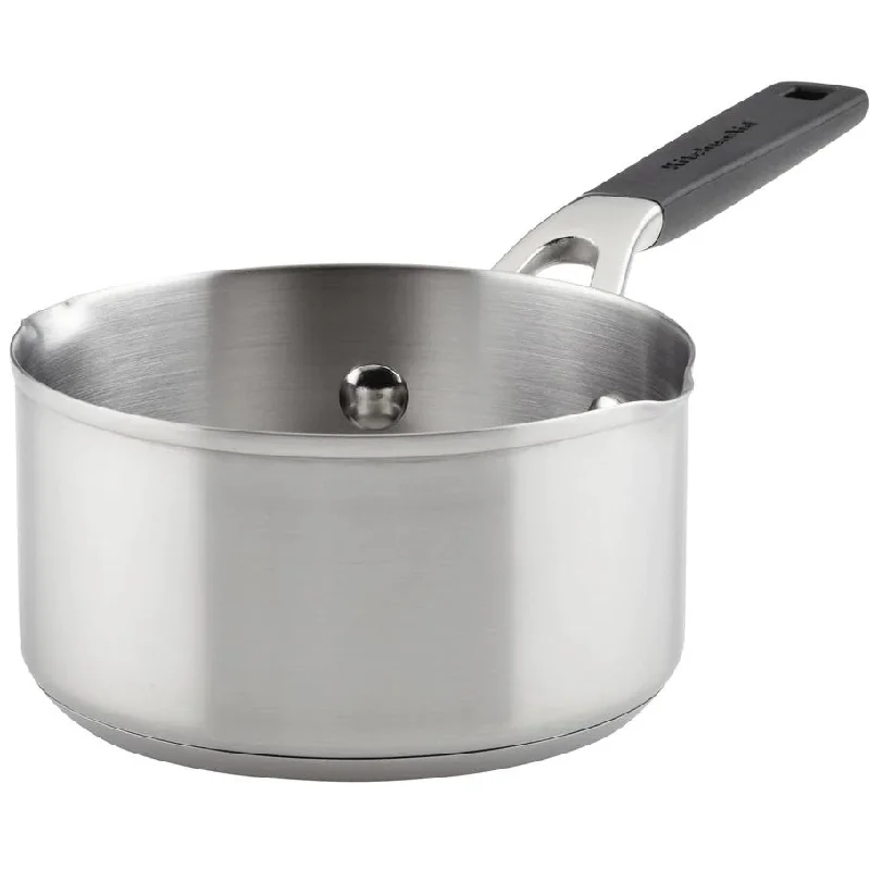 KitchenAid 1qt Stainless Steel Saucepan with Pour Spouts 71018