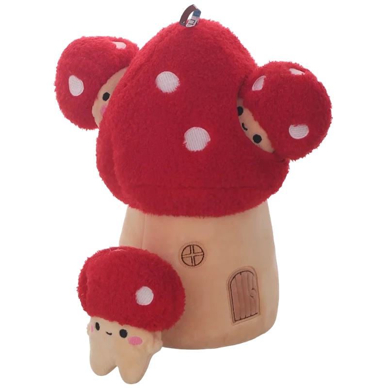 Mushroom House Dog Toy