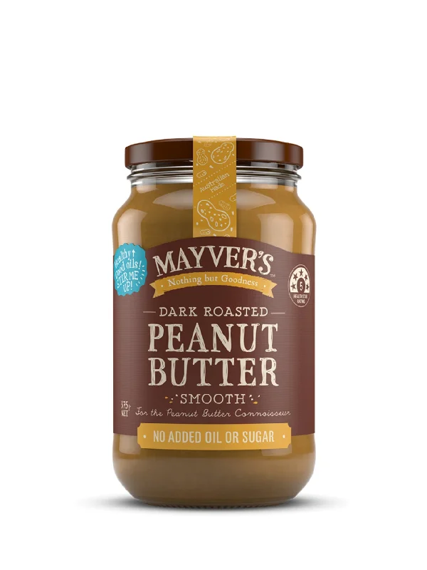 MAYVER'S DARK ROAST PEANUT BUTTER SMOOTH 375G