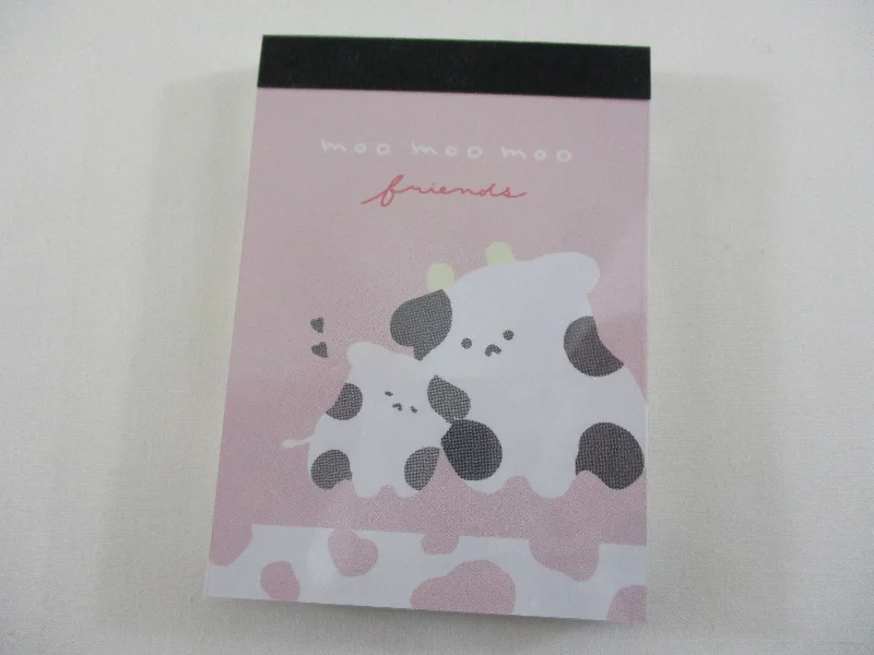 Cute Kawaii Q-lia Mugyutto  Cow Friends Mini Notepad / Memo Pad - Stationery Designer Paper Collection