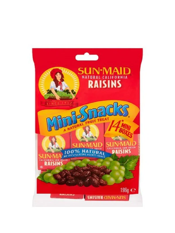 SUNMAID RAISINS 14X14GM