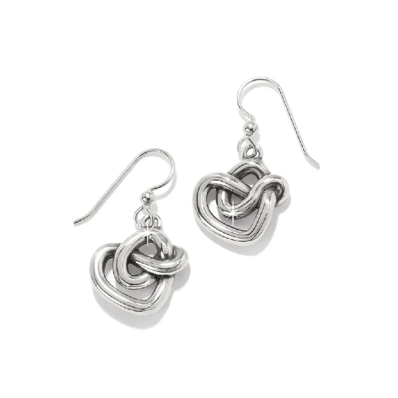 Brighton : Interlok Curve Heart French Wire Earrings