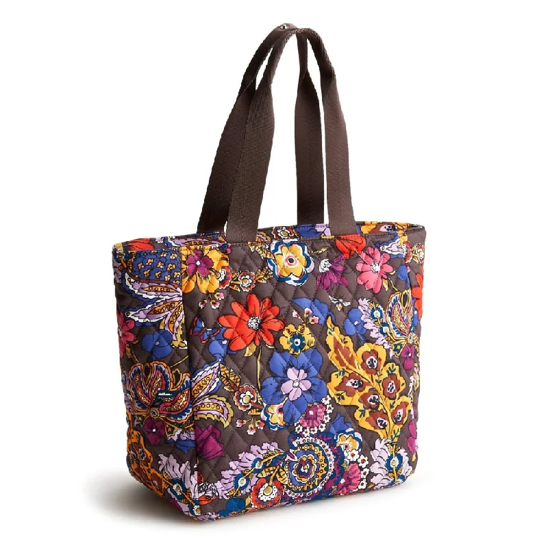 Vera Bradley : Lunch Tote - Colorful Bouquet in Cotton Gabardine