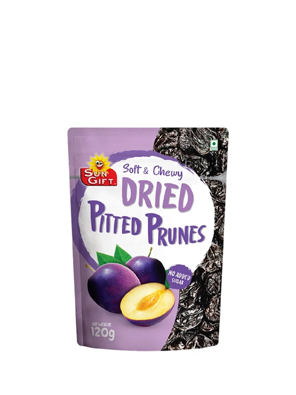 SUN GIFT DRIED PITTED PRUNES 120G