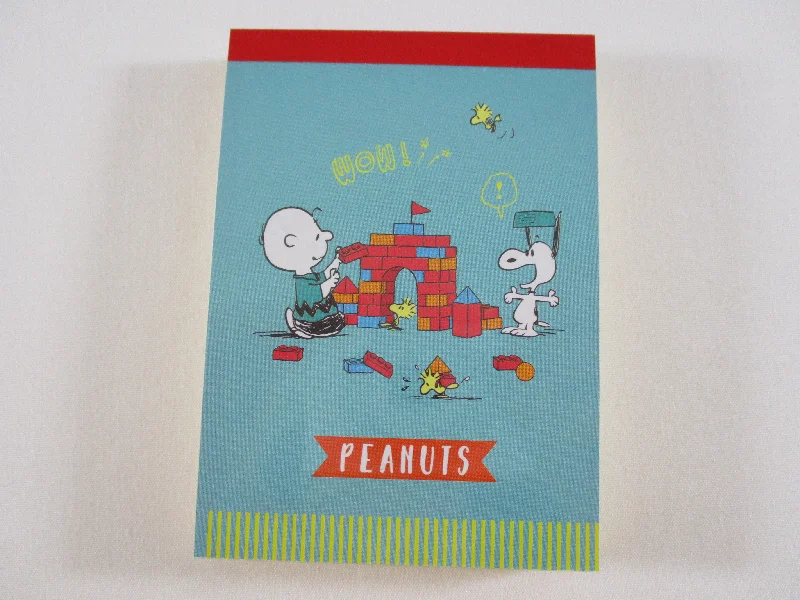 Cute Kawaii Peanuts Snoopy Mini Notepad / Memo Pad Kamio - J Wow - Stationery Designer Paper Collection