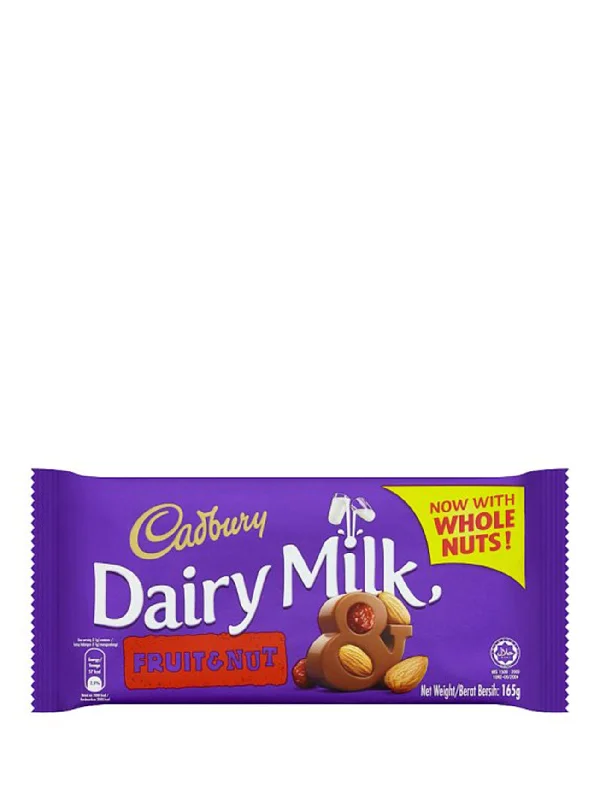 CADBURY DAIRY MILK FRUIT & NUT 160G