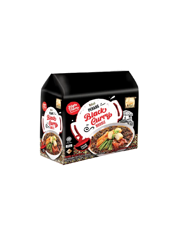 MYKUALI BLACK CURRY NOODLE 4X110G