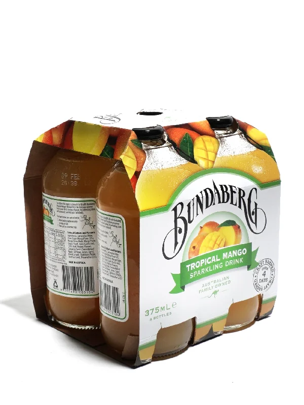 BUNDABERG TROPICAL MANGO 4X375ML