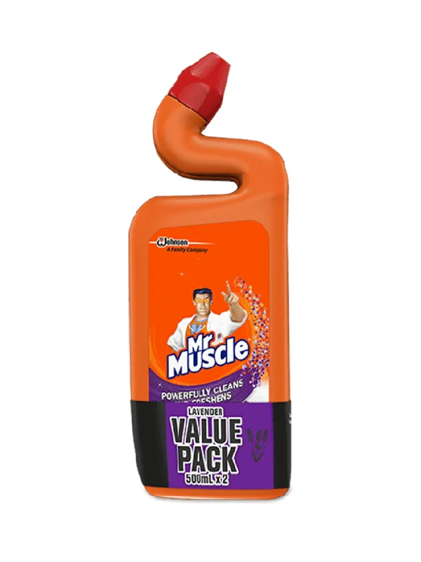 MR MUSCLE ADV TOILET CLEANER LAVENDER 2X500ML