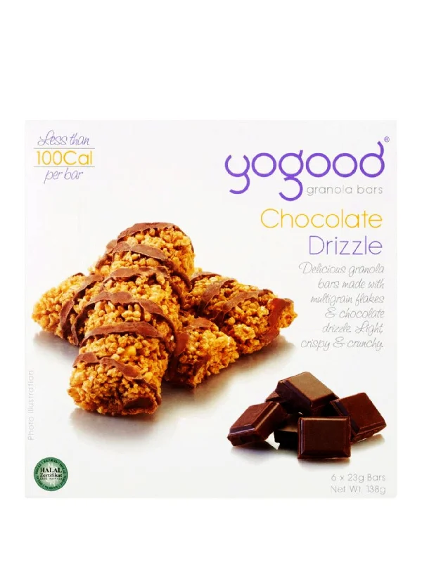 YOGOOD CHOCOLATE DRIZZLE GRANOLA BAR 138G