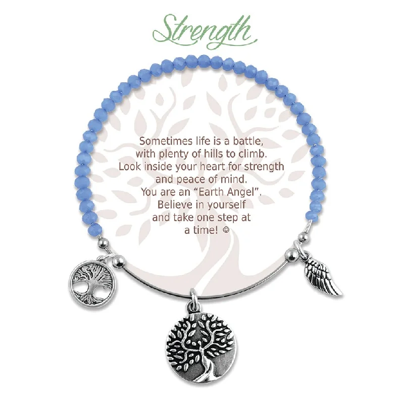 Earth Angel : Strength  Radiant Blue Stone Bracelet