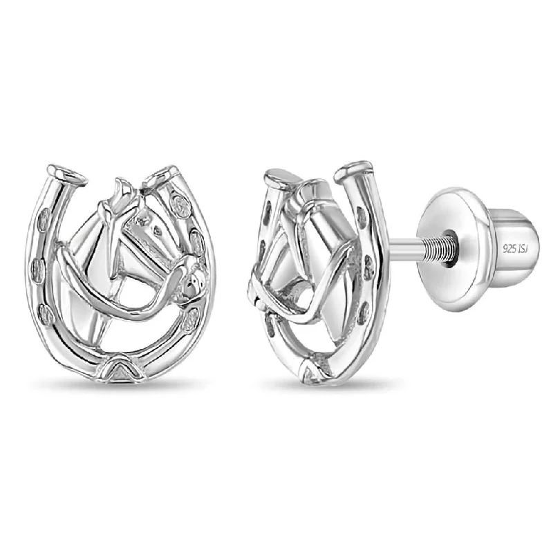 In Season Jewelry : Winner's Circle Horse Girl Earrings