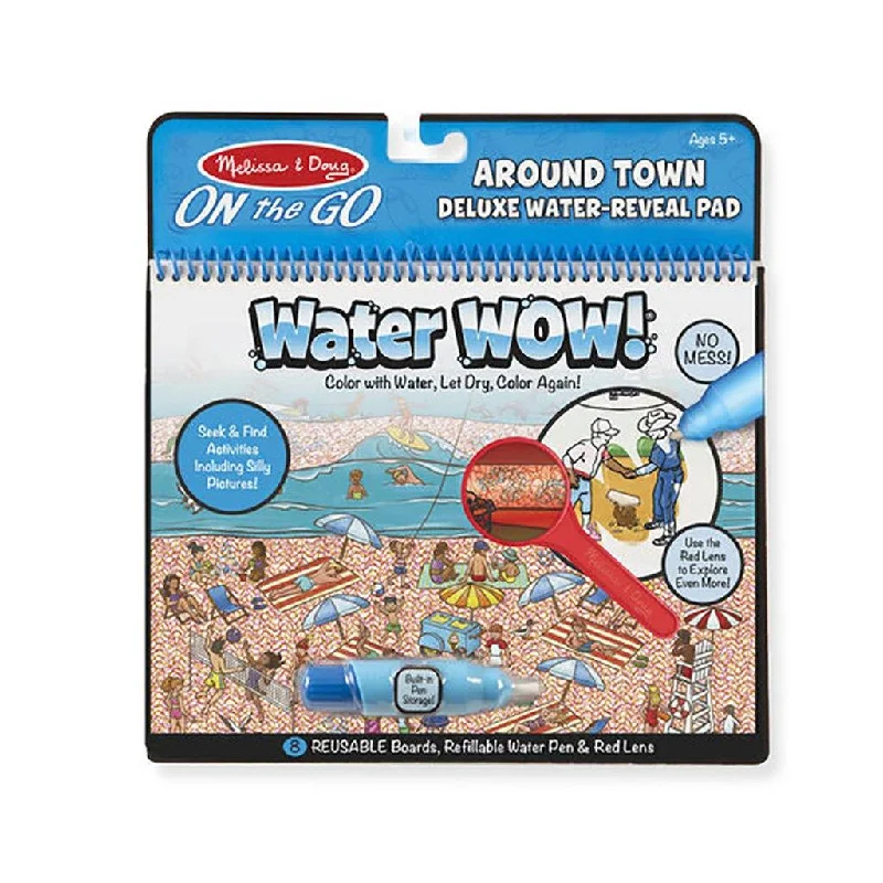 Melissa & Doug : Water Wow! Around Town Deluxe Water-Reveal Pad - On the Go Travel Activity