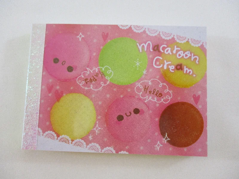 Cute Kawaii Crux Macaroon Cream Mini Notepad / Memo Pad - Stationery Designer Paper Collection Rare