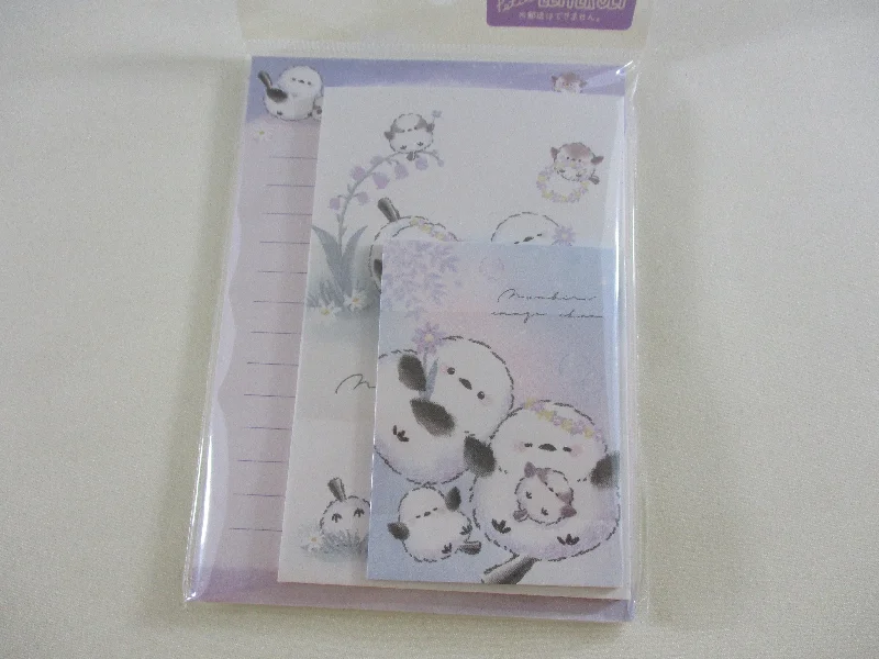 Cute Kawaii Crux Birds MINI Letter Set Pack - Stationery Writing Gift Note Paper Envelope