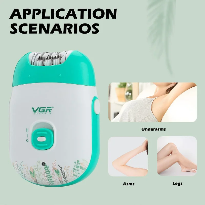 (NET) VGR Women's Body Epilator USB / V-726