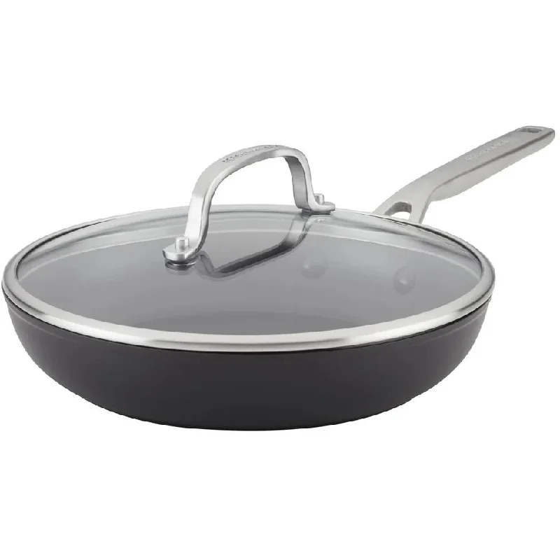 KitchenAid Hard Anodized Induction Frying Pan with Lid, 10-Inch 80122-TF05