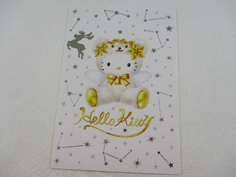 Rare ❤︎ Vintage *ੈ✩‧₊˚ Collectible - Cute Kawaii Sanrio Hello Kitty Postcard 2002