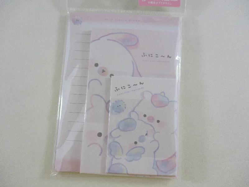 Cute Kawaii Crux Like a dream Motchiri Seals MINI Letter Set Pack - Stationery Writing Gift Note Paper Envelope