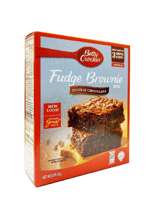 BETTY CROCKER FUDGE BROWNIES MIX DOUBLE CHOC 430G