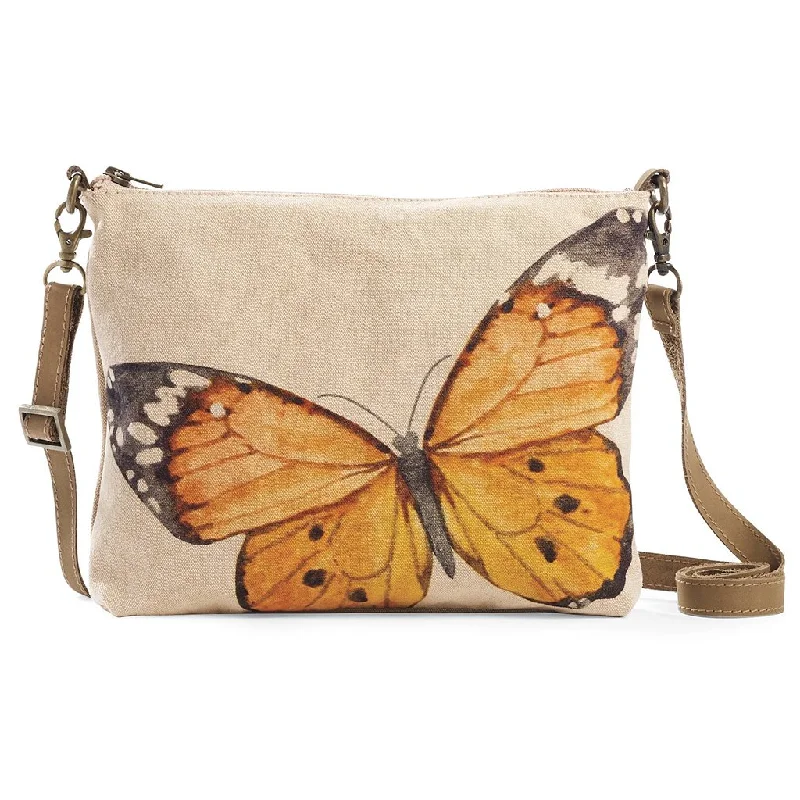 Cott N Curls : Sling Bag in Monarch Butterfly