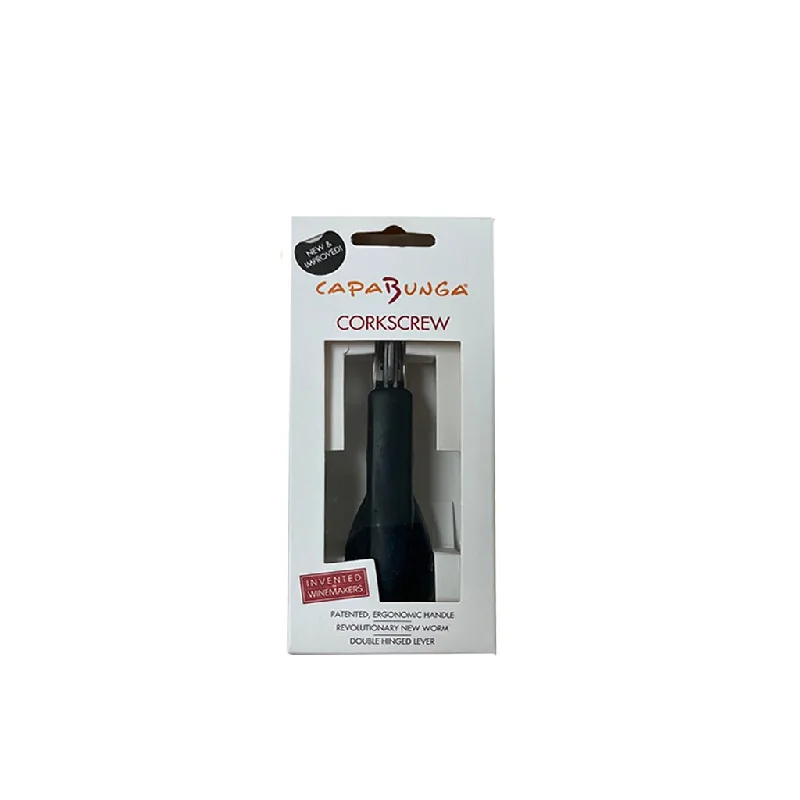 Capabunga : Silicone Handled Corkscrew- Black